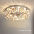 Stainless Steel Ceiling Light Stainless Steel Crystal Modern LED Ceiling Light Factory